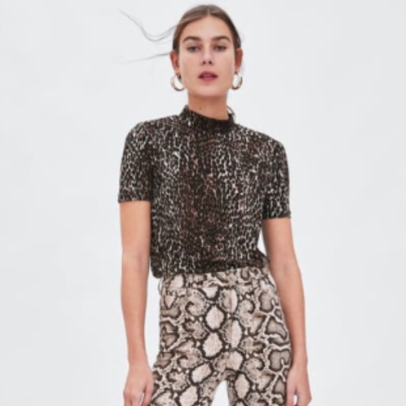 Zara Tops - 🆕 Zara Leopard Top